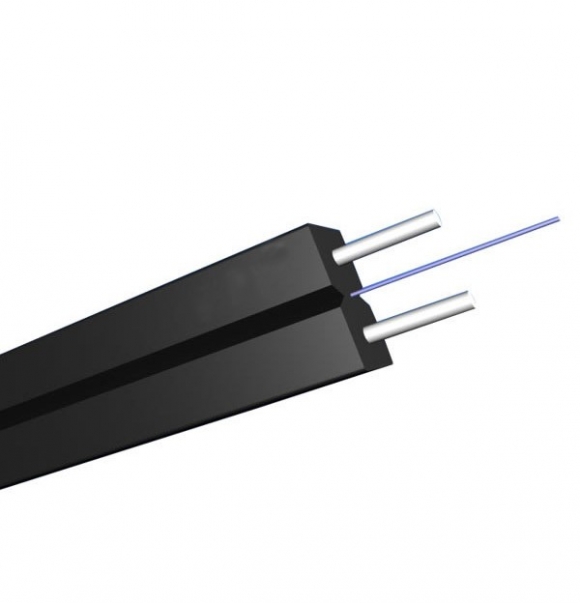 1 Fiber FTTH Drop Cable Fiber SM G.657A2 FRP Strength Member LSZH Butterfly Flat Indoor GJXFH