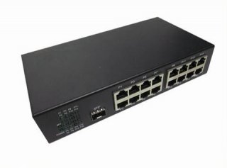 1 Fiber Port &16 UTP lan port Fiber optic ethernet switch Fiber Media Converter