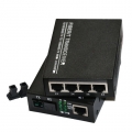 1 Fiber Port &4 UTP lan port Fiber optic ethernet switch Fiber Media Converter
