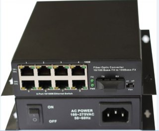 1 Fiber Port &8 UTP lan port Fiber optic ethernet switch Fiber Media Converter
