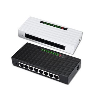 100M 8 port reverse power supply POE switch for FTTH ONU
