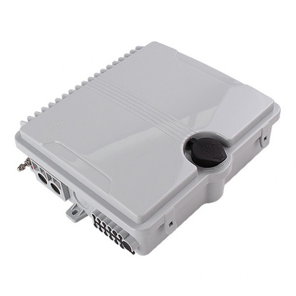 12 port Indoor / Outdoor Wall Mounted Fiber Access Termination FTTH Optical Fiber Distribution Box Enclosure