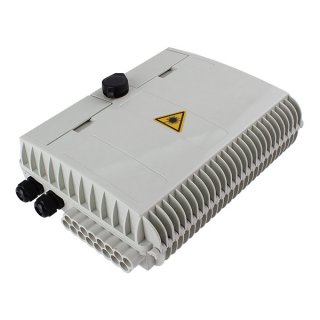 16 port Indoor / Outdoor Wall Mounted Access Termination FTTH Optical Fiber Distribution Box Enclosure