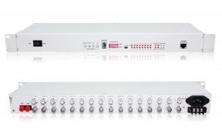 16E1+10/100/1000M PDH Fiber Optical Multiplexers Singlemode Dual Fiber 20KM 19 Inch Rack(with the orderwire phone)