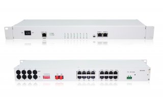 16FXO/FXS PCM Voice Multiplexer Over Optical Fiber