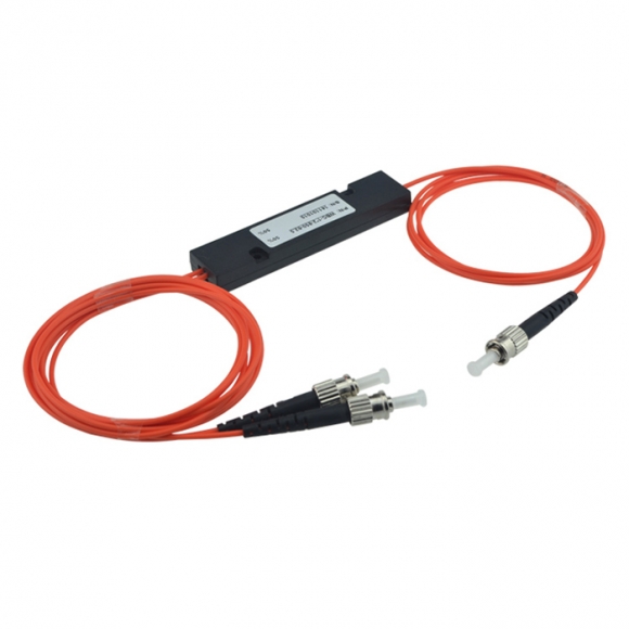 1X2 Multimode Fiber Fused Coupler/Splitter 3.0Mm With ST/UPC Connectors  1X2 Multimode Fiber Fused Coupler/Splitter 3.0Mm With ST/UPC Connectors