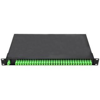 1X32 Fiber PLC Splitter, 1U 19 Rack Mount, SC/APC