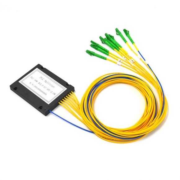 1X8 Fiber Optic PLC Splitter ABS Module With SC/APC Connector  1X8 Fiber Optic PLC Splitter ABS Module With SC/APC Connector