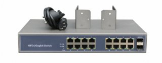 2 Fiber Port &16 UTP lan port Fiber optic ethernet switch Fiber Media Converter