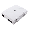 2 port Indoor SC Wall Mounted Termination Enclosure FTTH Optical Fiber Distribution Box