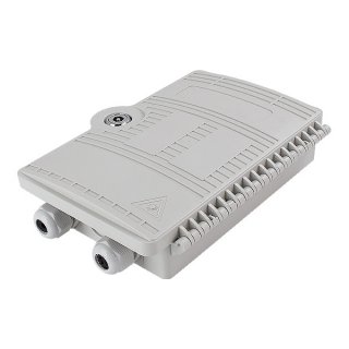2 port Outdoor / Indoor SC Wall Mounted FTTH Optical Fiber Distribution Box Termination Enclosure