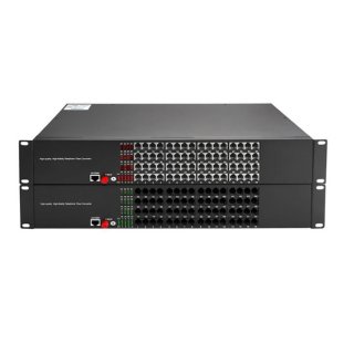 64 Channels Telephone Over Fiber Optic Extender