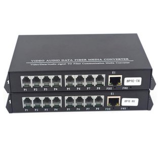 8 Channels Telephone Over Fiber Extender+Ethernet