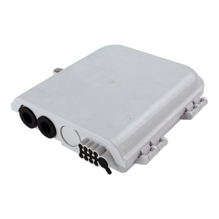 8 port Optical Fiber Distribution Box Indoor / Outdoor Wall Mounted Termination FTTH Optical Enclosure