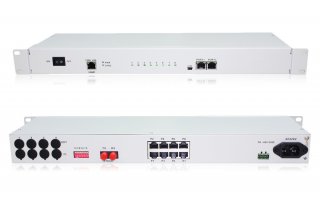 8FXO/FXS PCM Voice Multiplexer Over Optical Fiber