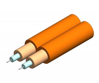 Corning Fiber 50/125um Multimode Duplex Zipcord Tight Buffer Plenum Indoor Fiber Optic Cable