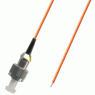 FC Splice On Fiber Optic Pigtail Multimode 62.5 Orange 3 Meters