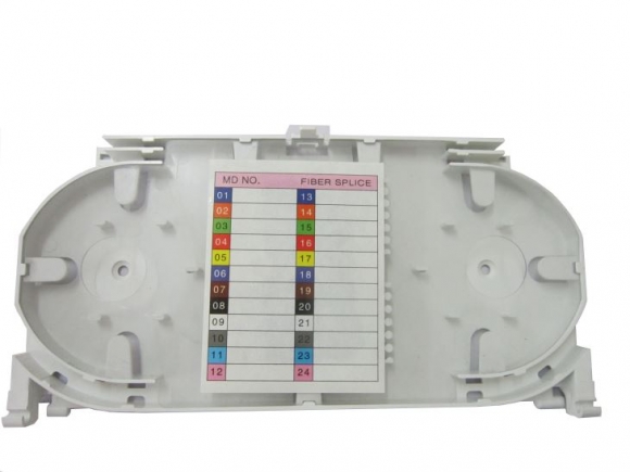 24 core white splice tray for splice closure/patch panel
