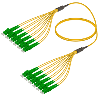 LC/APC-LC/APC|12 Fibers Fanout|Single Mode G657.A2|3.0/1.8mm