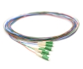 LC-APC Pigtail 6 Fiber SM Multi Color Fiber Pigtails, 3 Meters