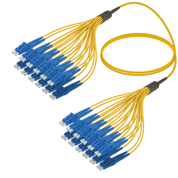 LC/UPC-LC/UPC|24 Fibers Fanout|Single Mode G657.A2|3.0/1.8mm  LC/UPC-LC/UPC|24 Fibers Fanout|Single Mode G657.A2|3.0/1.8mm