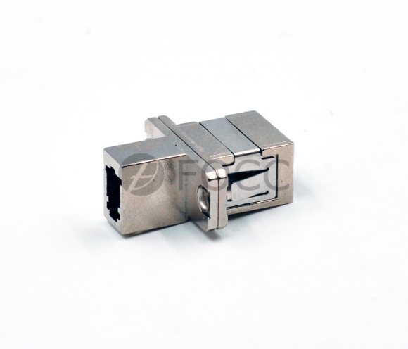LC/UPC to SC/UPC Hybrid Simplex Metal Fiber Optic Adapter  LC/UPC to SC/UPC Hybrid Simplex Metal Fiber Optic Adapter