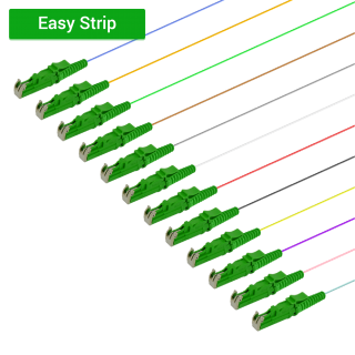 LSH/APC 12 Fiber Pigtail|Single Mode G657.A2|0.9mm