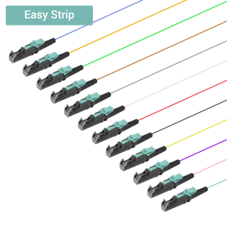 LSH/UPC 12 Fiber Pigtail|Multi Mode G651.OM3|0.9mm