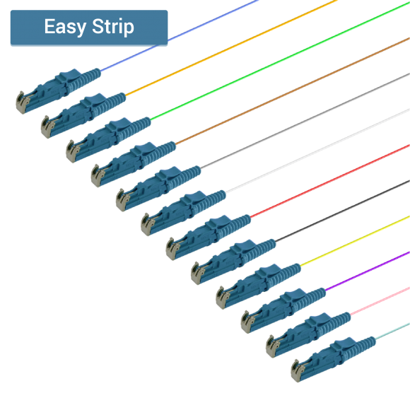 LSH/UPC 12 Fiber Pigtail|Single Mode G657.A2|0.9mm