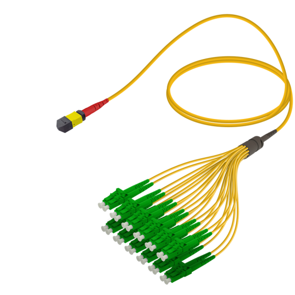 Male MTP Elite to LC/APC Fanout|Base-24|Single Mode G657.A2|3.0/1.8mm