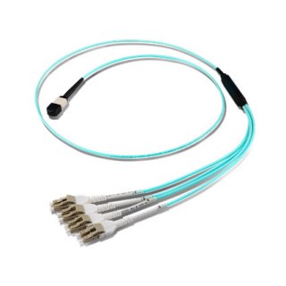 8 Core MPO MTP to LC Harnesses Cable OM3 OM4