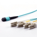 MPO Male To 12 LC Duplex 24 Fibers OM3 Harness Cable