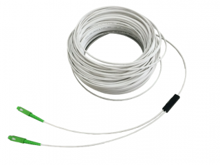 SC/APC 2 Core Singlemode LSZH FTTH White Drop Patch Cables