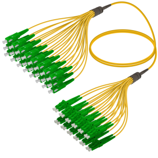 SC/APC-LC/APC|24 Fibers Fanout|Single Mode G657.A2|3.0/1.8mm