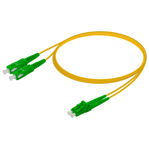 SC/APC-LC/APC|Single Mode G657.A2 Duplex Patch Cord|2.0x4.1mm