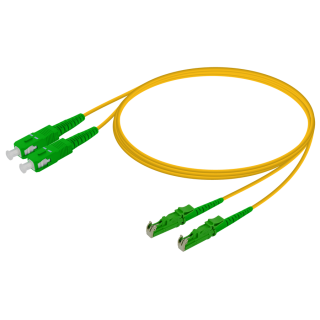 SC/APC-LSH/APC|Single Mode G657.A2 Duplex Patch Cord|2.0x4.1mm