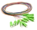 SC/APC Pigtail 12 Fiber SM Multi Color Fiber Pigtails 3 Meters
