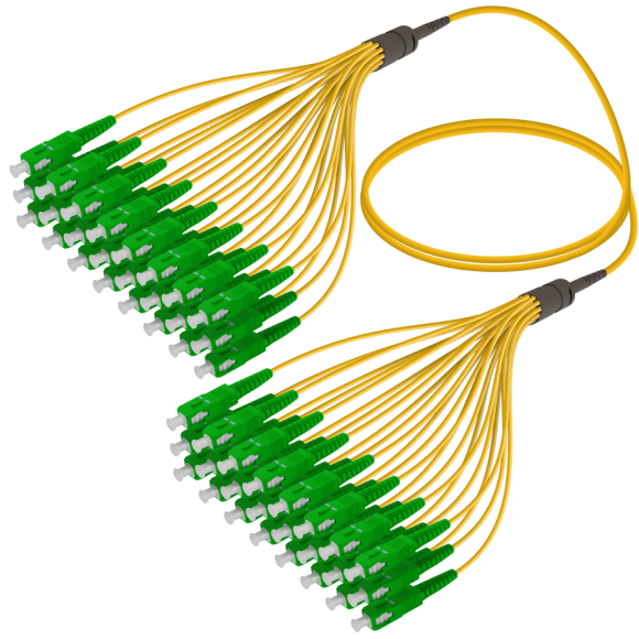 SC/APC-SC/APC|24 Fibers Fanout|Single Mode G657.A2|3.0/1.8mm