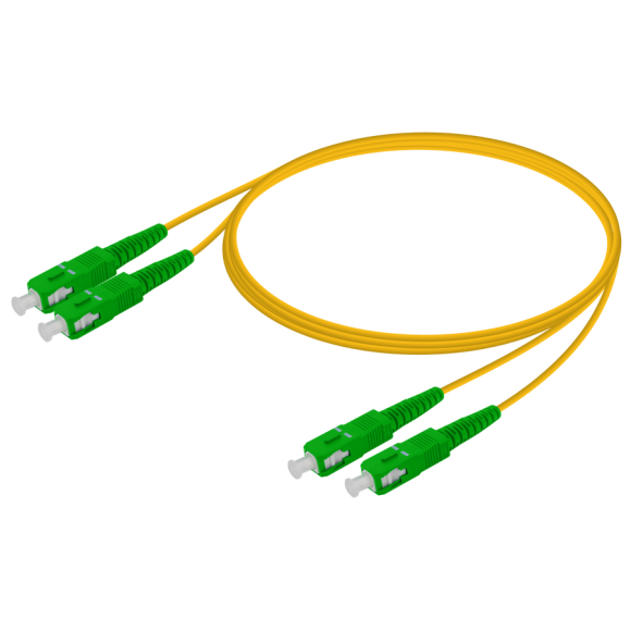 SC/APC-SC/APC|Single Mode G657.A2 Duplex Patch Cord|2.0x4.1mm