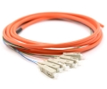 SC Jacketed 6 Pk MM62.5 Orange Jacketed Fiber Pigtails, 3 Meter SC Jacketed 6 Pk MM62.5 Orange Jacketed Fiber Pigtails, 3 Meter