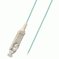 SC Splice On Fiber Optic Pigtail Multimode OM3 Aqua, 3 Meters