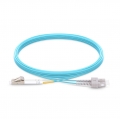 SC To SC UPC Duplex Multimode OM3 50/125 Fiber Patch Cord
