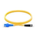 SC To ST UPC Duplex Single Mode OS2 9/125 Fiber Patch Cord