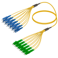 SC/UPC-LC/APC|12 Fibers Fanout|Single Mode G657.A2|3.0/1.8mm