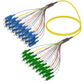 SC/UPC-LC/APC|24 Fibers Fanout|Single Mode G657.A2|3.0/0.9mm