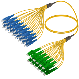 SC/UPC-LC/APC|24 Fibers Fanout|Single Mode G657.A2|3.0/1.8mm