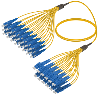 SC/UPC-LC/UPC|24 Fibers Fanout|Single Mode G657.A2|3.0/1.8mm