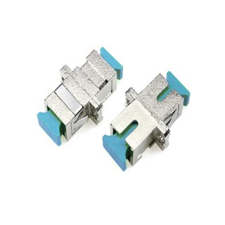 SC/UPC Multimode OM3 Simplex Metal Fiber Optic Adapter
