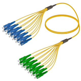 SC/UPC-SC/APC|12 Fibers Fanout|Single Mode G657.A2|3.0/1.8mm