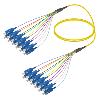 SC/UPC-SC/UPC|12 Fibers Fanout|Single Mode G657.A2|3.0/0.9mm